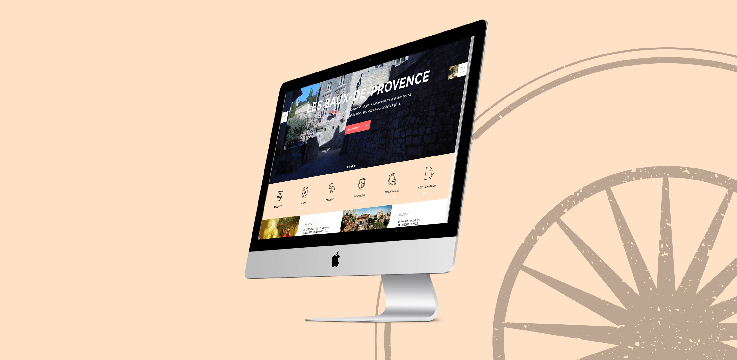 Les Baux de Provences, création de site web - Agence Wacan