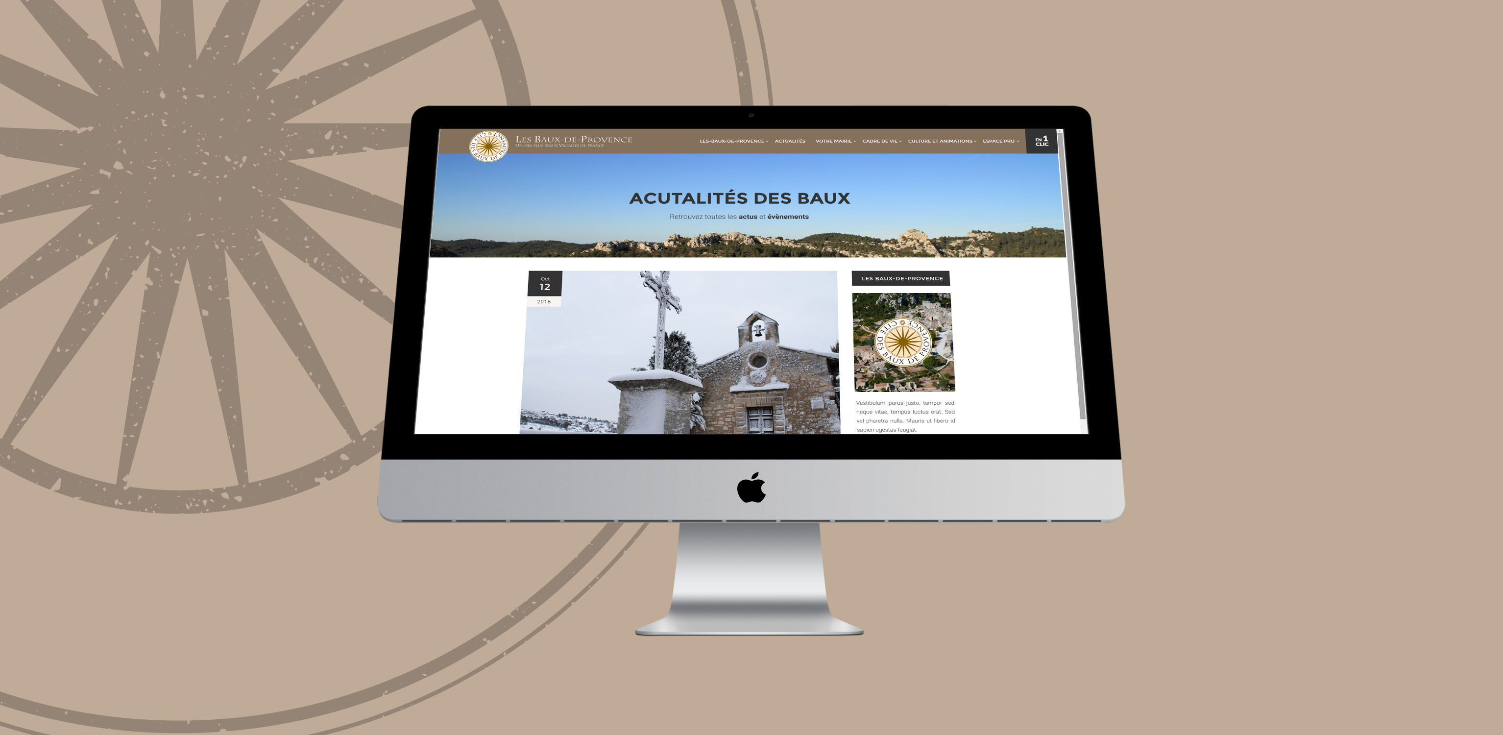 Les Baux de Provences, création de site web - Agence Wacan