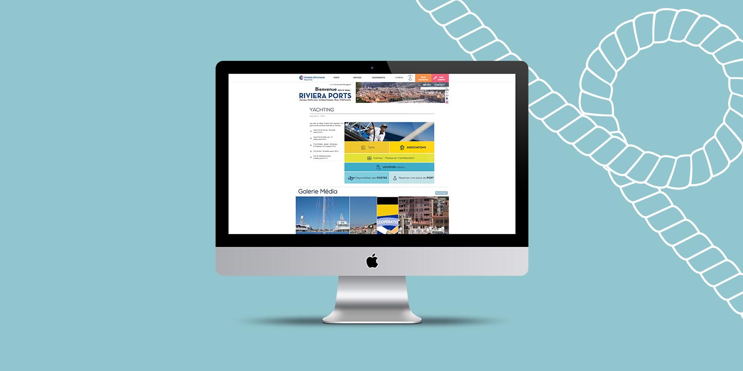 Riviera Port, création de site web - Agence Wacan