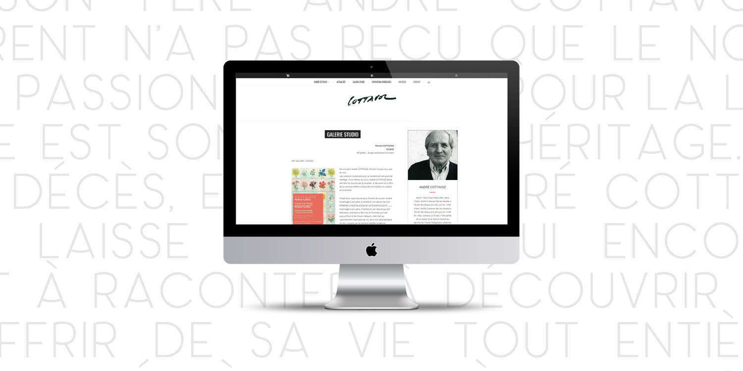 André Cottavoz, création de site web - Agence Wacan