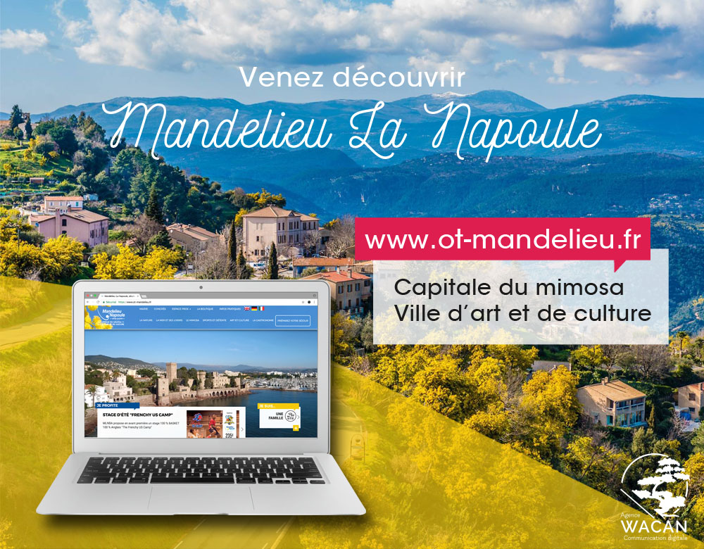 Un nouveau site pour l'Office de Tourisme de Mandelieu