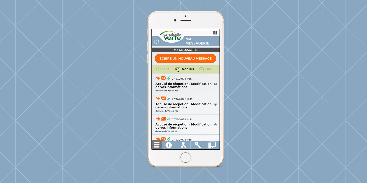 Mutuelle Verte, application mobile - Agence Wacan